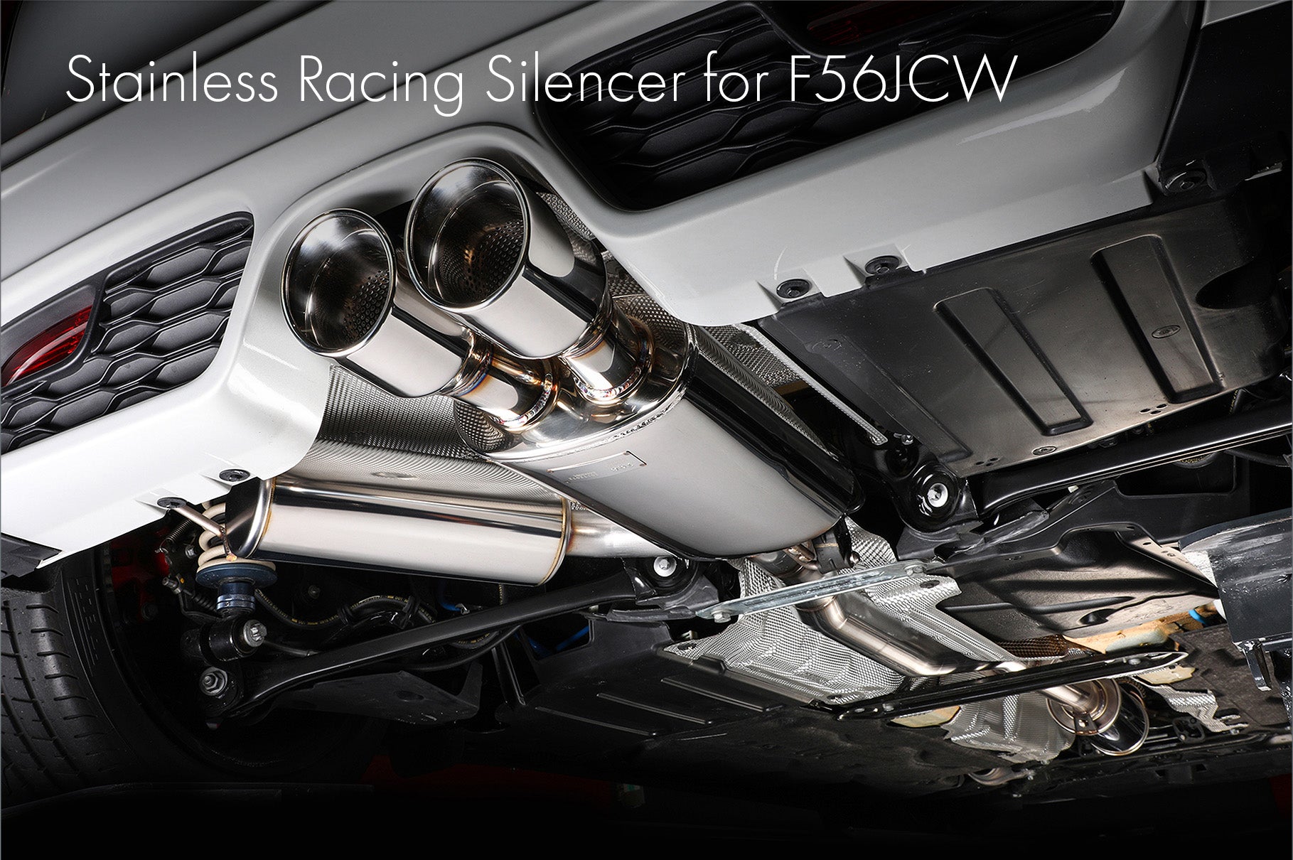 ステンレス・エグゾースト・サイレンサー for F56JCW