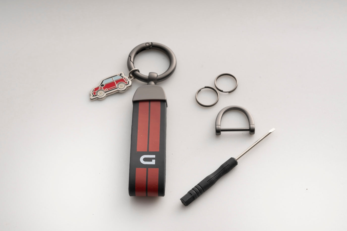 Leather Strap Keychain